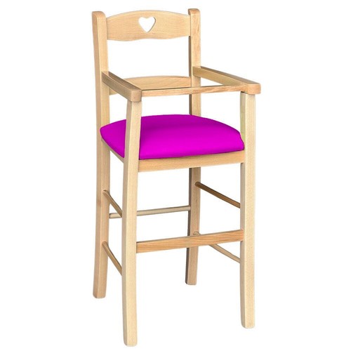 Chaise haute bois color - haute,