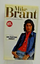 ANCIEN POSTER + K7 CASSETTE VHS MIKE BRANT MAGNETOSCOPE  AUDIO DISQUE VYNILE CD