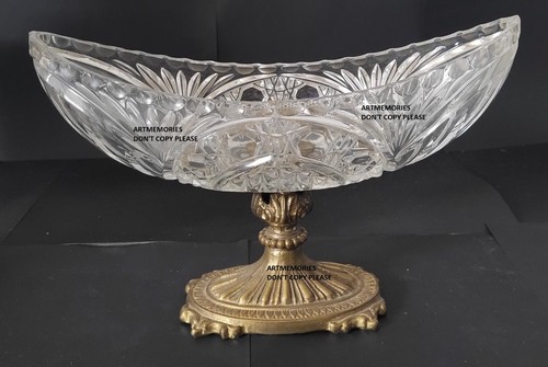Coupe cristal sur piédouche - cristal,