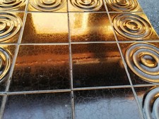 petite table basse design 50/60 ceramique noire mordoré Denise gatard ? Coffee