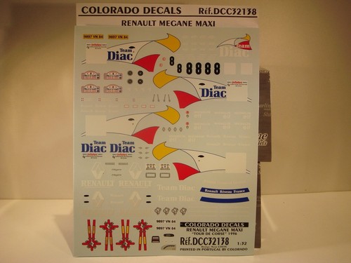 Decals renault megane - decals, 1/32