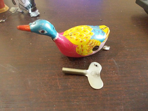 Canard mécanique clé - canard, clé.
