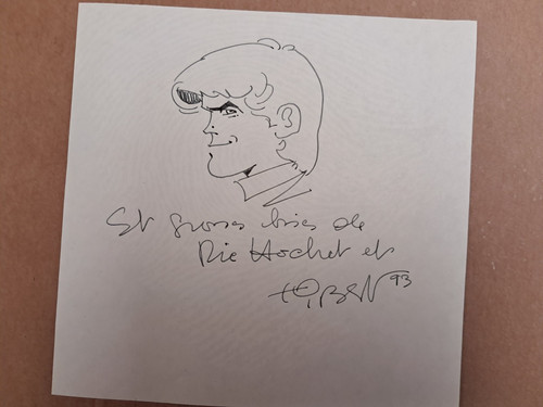 Dessin original signé - , et