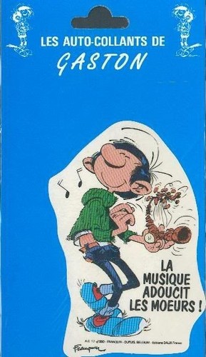 Franquin autocollant gaston - franquin,