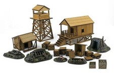 WWG Camp militaire en MDF et Résine - 28mm Wargaming Figurines Guerre Pacifique
