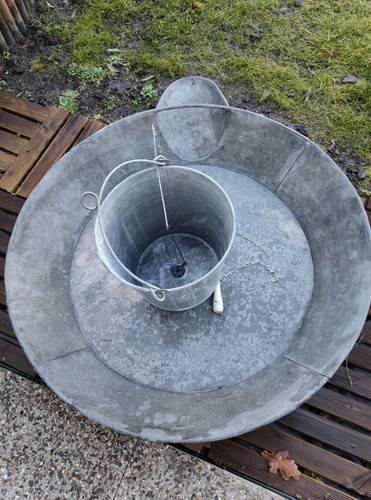 Ancien seau douche - ancien, vintage