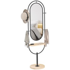 HOMCOM Miroir sur pied