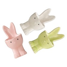  3 Pcs Tasse D'oeuf De Pâques Porte Ceramique Coquetier Présentoir À Œufs