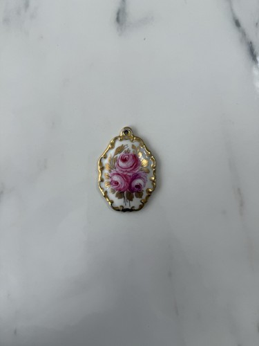 Pendentif ancien porcelaine - ancien,