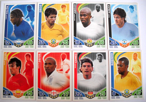 Lot cartes match - de,