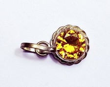 Pendentif Zircon Jaune Forme
