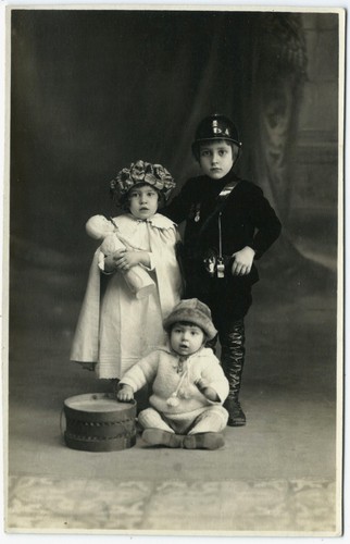 Photo carte cap 1930 enfants - photo,