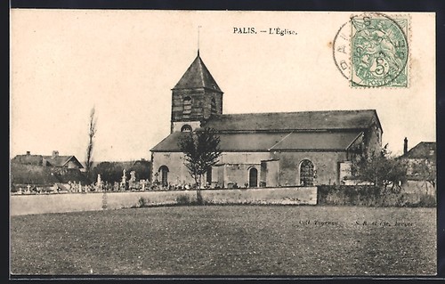 Cpa palis église - cpa, palis,