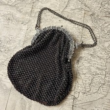 Sac De Bal Argent Massif 1900 Art Nouveau Fleurs Jugendstil Silver Bag