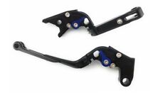 Paire Leviers Repliables Flip Up Noir Bleu KAWASAKI GPZ 1100 GPZ1100 1983-1998