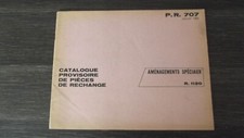 CATALOGUE PROVISOIRE DE PIECES DE RECHANGE RENAULT 4 - R4 - P.R.707 - 1962