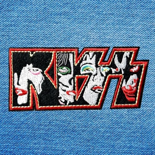 Patch écusson kiss hard - patch,