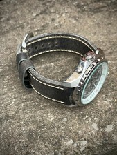 Bracelet De Montre En Cuir Marron Épais Pour Hommes 22Mm 24Mm 26Mm