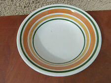 Ancien plat en céramique italienne GALBA , compotier vintage art populaire