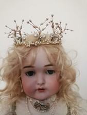 Magnifique couronne ou diadème de mariée année 40/50 pour poupée ancienne 