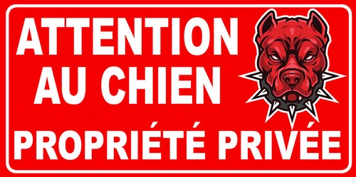 Attention chien mechant - chien,