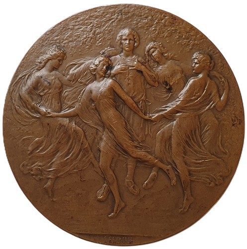 1914 belgium bronze art - 1914,