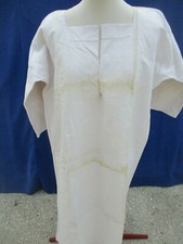 Chemise ancienne N°226 femme homme grand mère  lin chanvre nuit robe T bon état