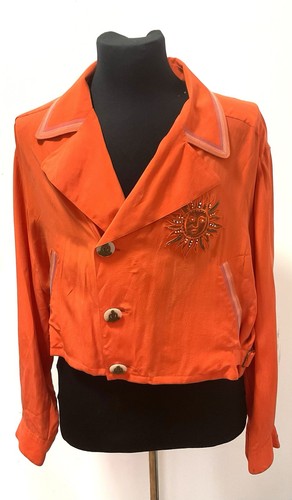Veste soie orange neuf - orange,