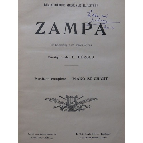 Herold ferdinand zampa opéra - zampa,