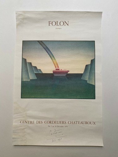 Estampes folon 1979 affiche - folon,