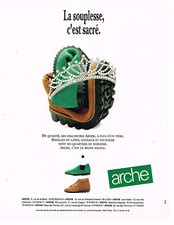 PUBLICITE ADVERTISING 074  1990   ARCHE   chaussures