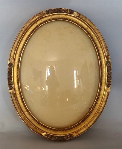 Ancien cadre ovale verre - ancien, &