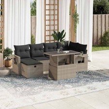 Salon de jardin 7 pcs avec