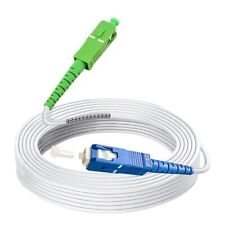 Câble Fibre Optique Monomode Simplex SC/APC-SC/UPC, Blanc, Longueur au choix