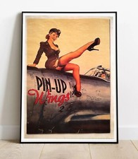 Poster retro - Pin-up "Wings" (REPRODUCTION)