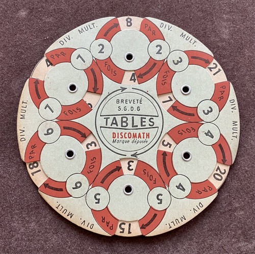 Disque discomath calcul tables - calcul,