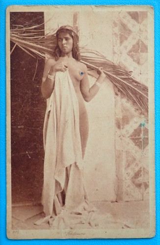 Cpa maghreb jeune - femme, seins