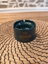 Cendrier heineken en plastique vert vintage made in Italy Années 1960