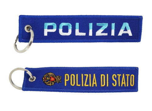 Porte clés brodé police - brodé,