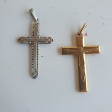 2 pendentifs croix anciennes