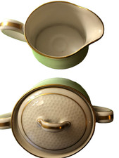 Sucrier & pot à lait Haviland Limoges ancien porcelaine fine mousseline rare