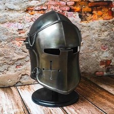 Casque barbute médiéval - casque, de