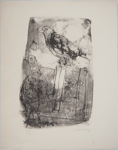 Jean jansem les oiseaux - jansem, :