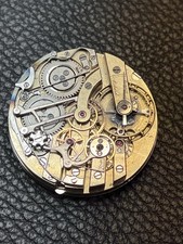 Mouvement De Montre Poche Gousset Chronographe Haute Horlogerie 43mm Rare