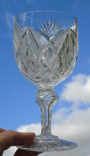 Baccarat? Sèvres? Verre à eau en cristal taillé. XIXe s Haut. 16,4 cm