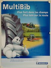 Affiche Pneus Michelin MULTIBIB Plus fort dans les champs