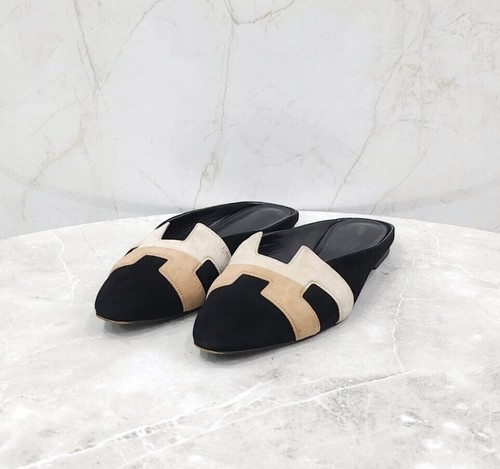 Hermes mules roxanne - roxanne, bicolore