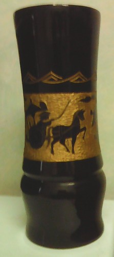Vase bois laqué peinture - vase,