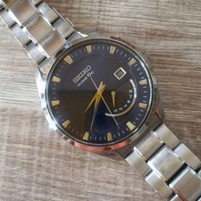 SEIKO KINETIC Wristwatch Navy