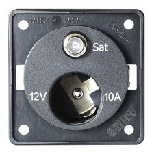 Prise 12V Allume-Cigare + Antenne Satellite BERKER BMP12AS camping car Bateau